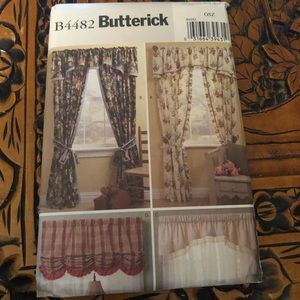 - Butterick B4482 window treatment